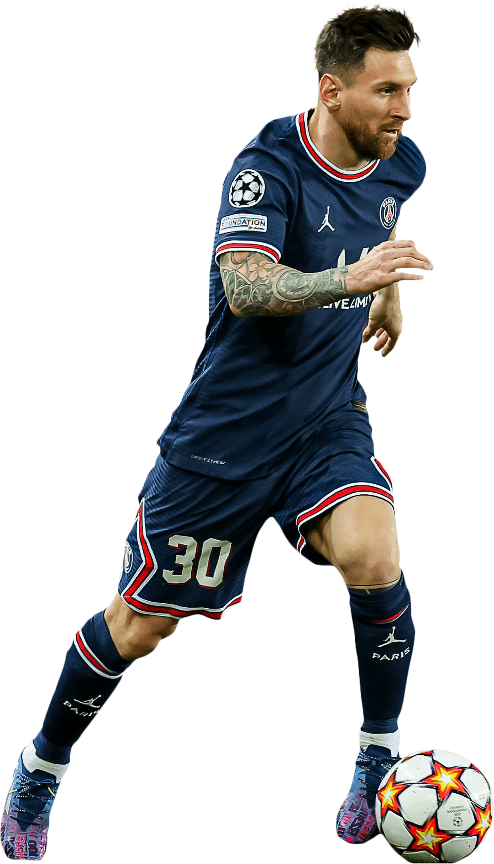 Lionel Messi Paris Saint-Germain football render - FootyRenders