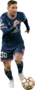 Lionel Messi football render