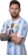 Lionel Messi football render