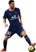 Lionel Messi football render