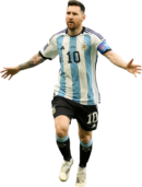 Lionel Messi football render