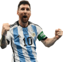 Lionel Messi football render