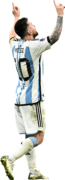 Lionel Messi football render