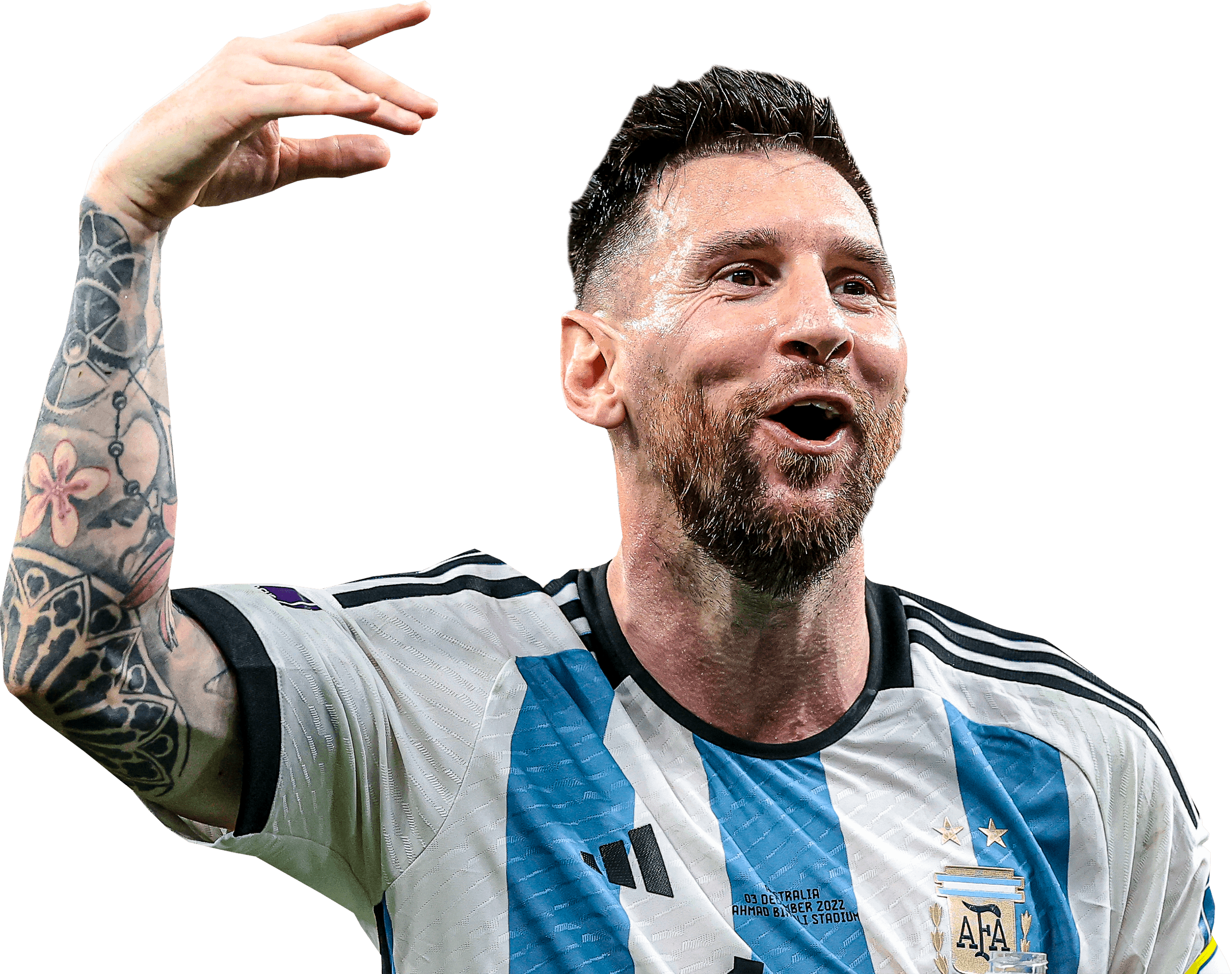 Lionel Messi Argentina football render FootyRenders