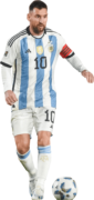 Lionel Messi football render