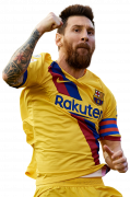 Lionel Messi football render