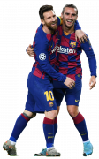 Lionel Messi & Antoine Griezmann football render
