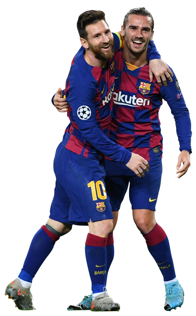 Lionel Messi & Antoine Griezmann football render - 63934 ...