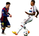 Lionel Messi & Jerome Boateng football render