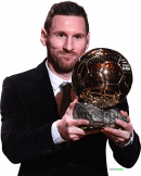 Lionel Messi Ballon d’Or 2019 football render