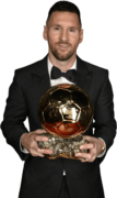 Lionel Messi Ballon d’Or 2023 football render