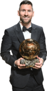 Lionel Messi Ballon d’Or 2023 football render