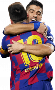 Lionel Messi & Luis Suarez football render