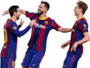 Lionel Messi, Miralem Pjanic & Frenkie de Jong football render