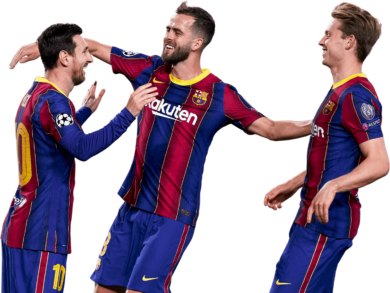 Lionel Messi, Miralem Pjanic & Frenkie de Jong