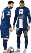 Lionel Messi & Neymar football render