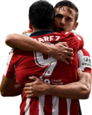 Luis Suarez & Marcos Llorente football render