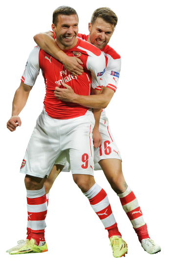 Lukas Podolski & Aaron Ramsey