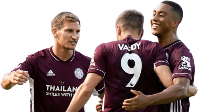 Marc Albrighton, Jamie Vardy & Youri Tielemans