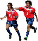 Marcelo Salas & Iván Zamorano football render