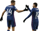 Marcos Llorente & Angel Correa football render