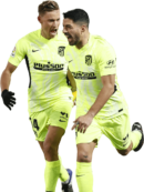 Marcos Llorente & Luis Suarez football render