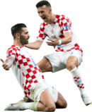 Marko Livaja & Ivan Perišić football render