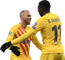 Martin Braithwaite & Ousmane Dembélé football render