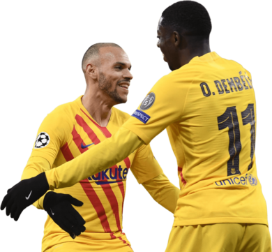 Martin Braithwaite & Ousmane Dembélé