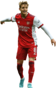 Martin Ødegaard football render