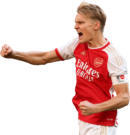 Martin Ødegaard football render