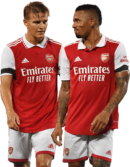 Martin Ødegaard & Gabriel Jesus football render