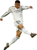 Kylian Mbappé football render