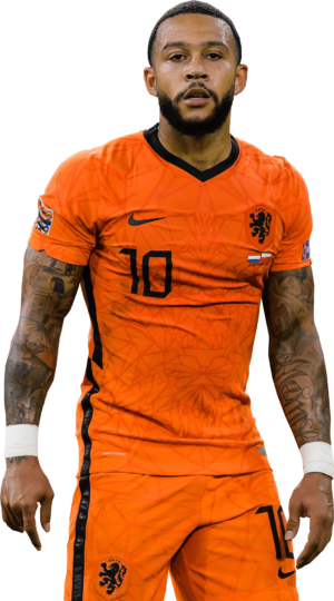 Memphis Depay Holland football render - FootyRenders