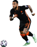 Memphis Depay football render