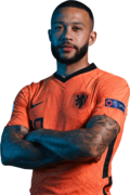 Memphis Depay football render