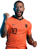 Memphis Depay football render