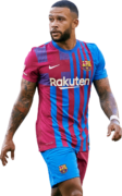 Memphis Depay football render