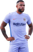 Memphis Depay football render