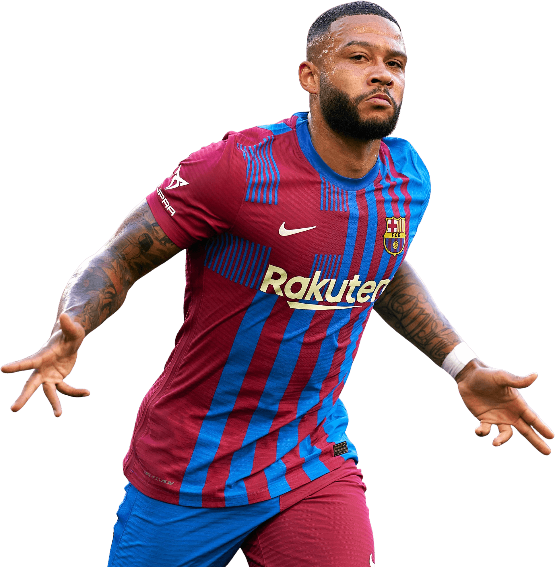 Memphis Depay football render - 81082 - FootyRenders