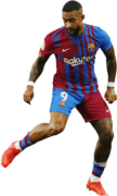 Memphis Depay football render