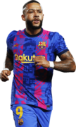 Memphis Depay football render