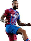 Memphis Depay football render