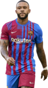 Memphis Depay football render