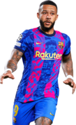 Memphis Depay football render