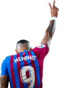 Memphis Depay football render