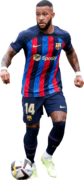 Memphis Depay football render