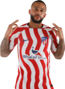 Memphis Depay football render