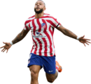 Memphis Depay football render