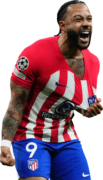 Memphis Depay football render